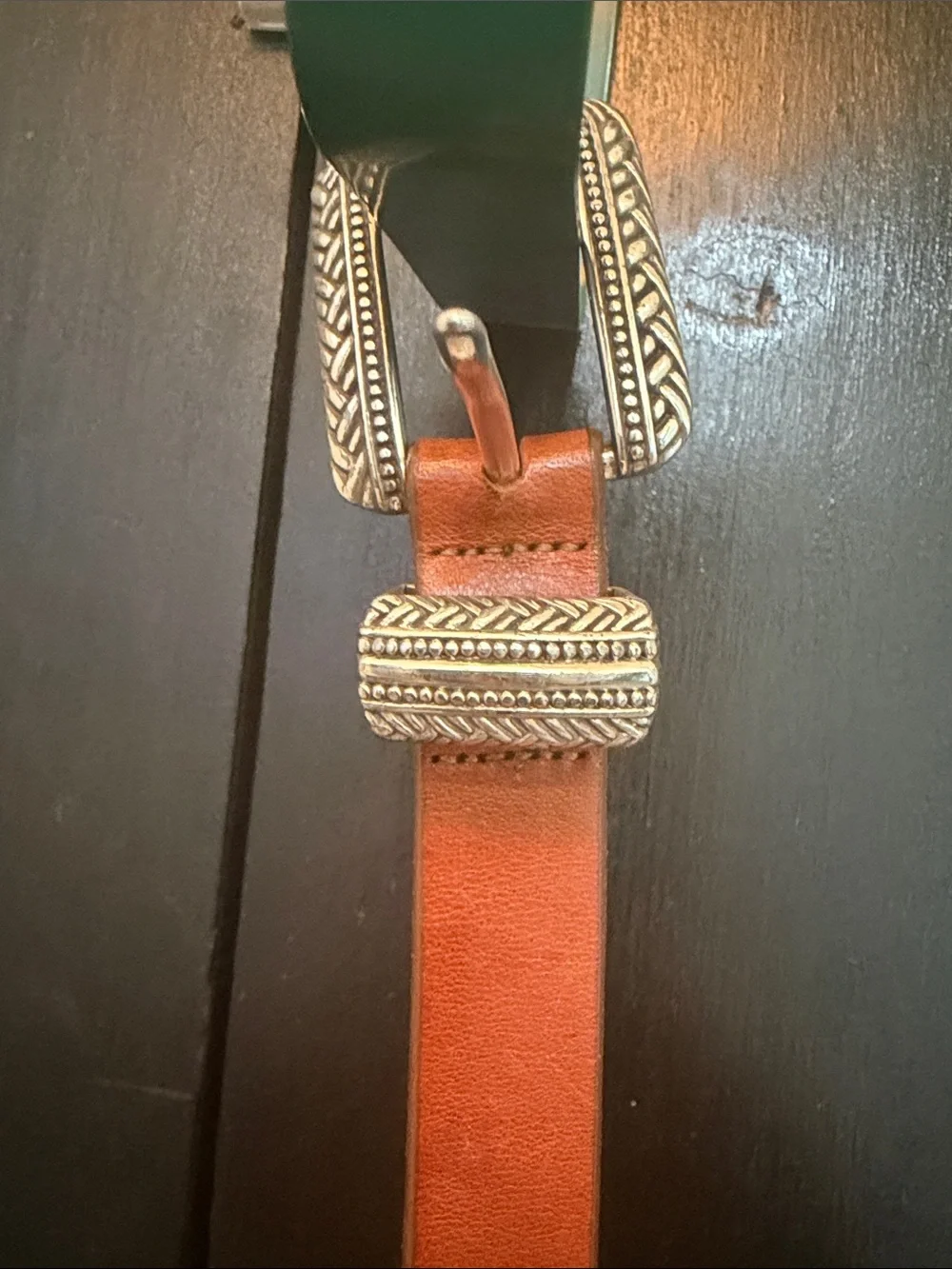 Leather Classic brown Belt;Medium